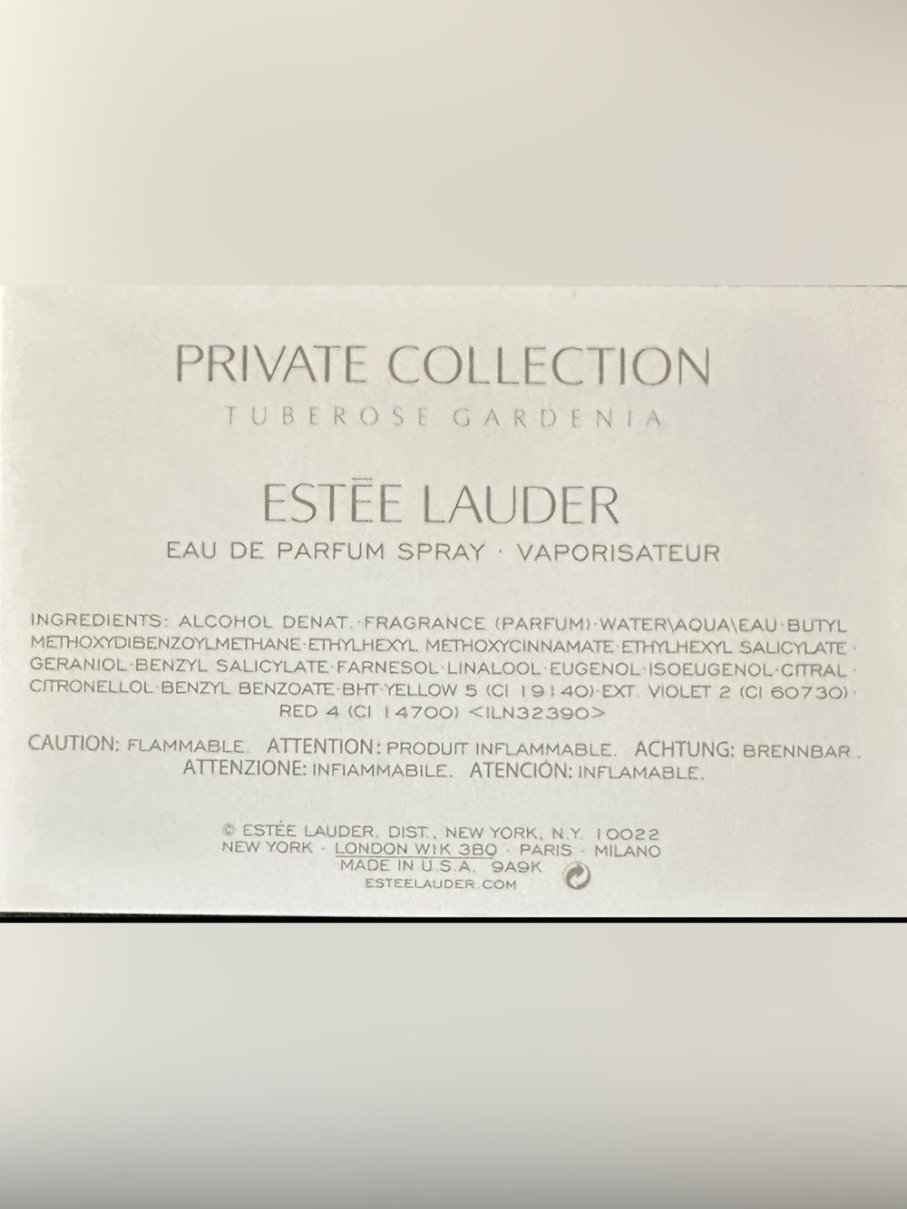 Estée Lauder Private Collection TUBEROSE GARDENIA .14 oz/4ml Collector’s Edition - Picture 3 of 5